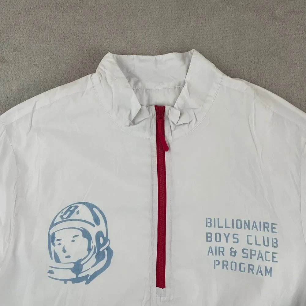 Billionaire Boys Club Men Blast Jacket‎ Men Large White Pullover Zip Pockets